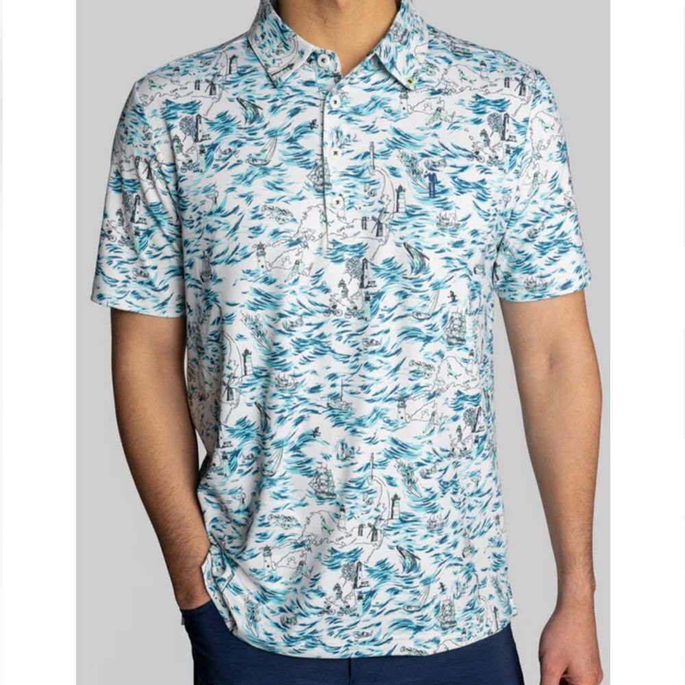 WILLIAM‎ MURRY HIGH TIDE POLO L NWT IN PACKAGING